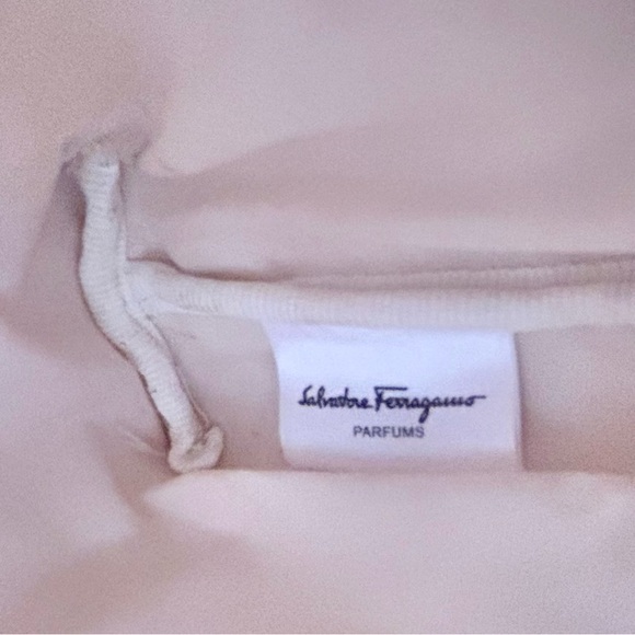 Salvatore Ferragamo Parfums Faux Patent Leather Pale Rose 9x6 Cosmetic Bag - Picture 11 of 11